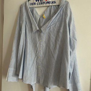 Free People, Size Small, Blue and White